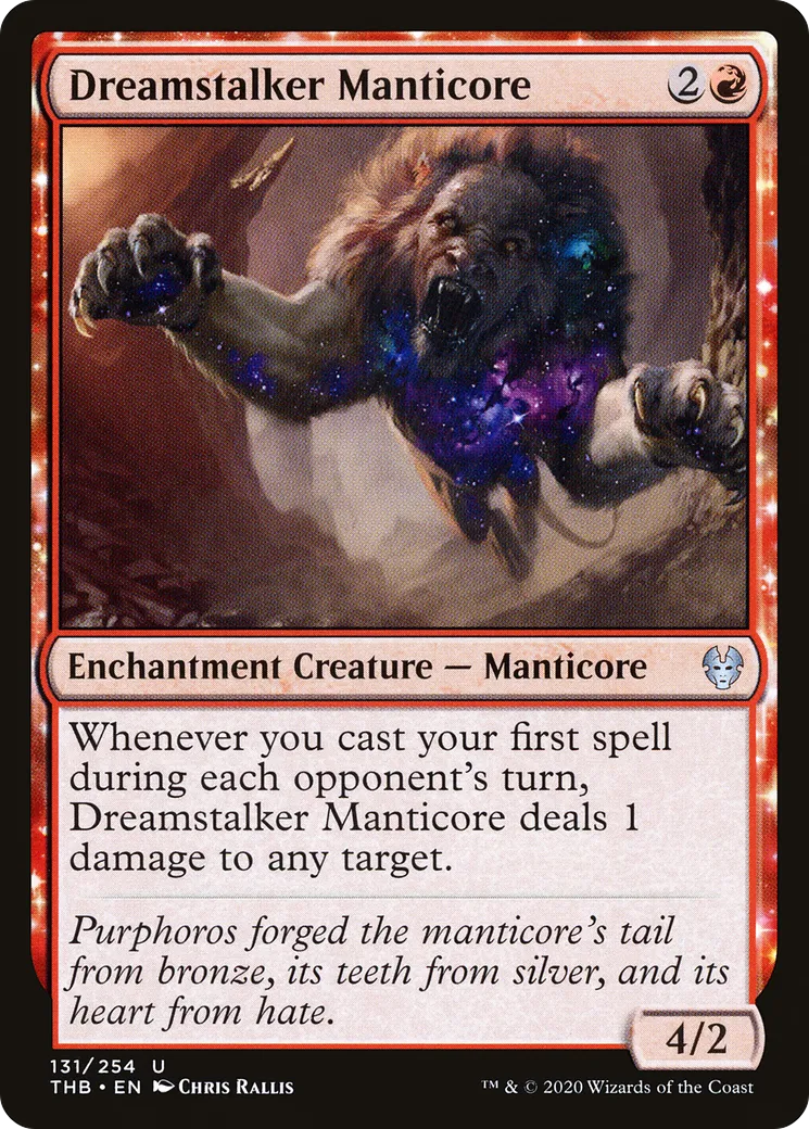Manticore pisteuse de rêve — Theros Beyond Death — Magic: The Gathering
