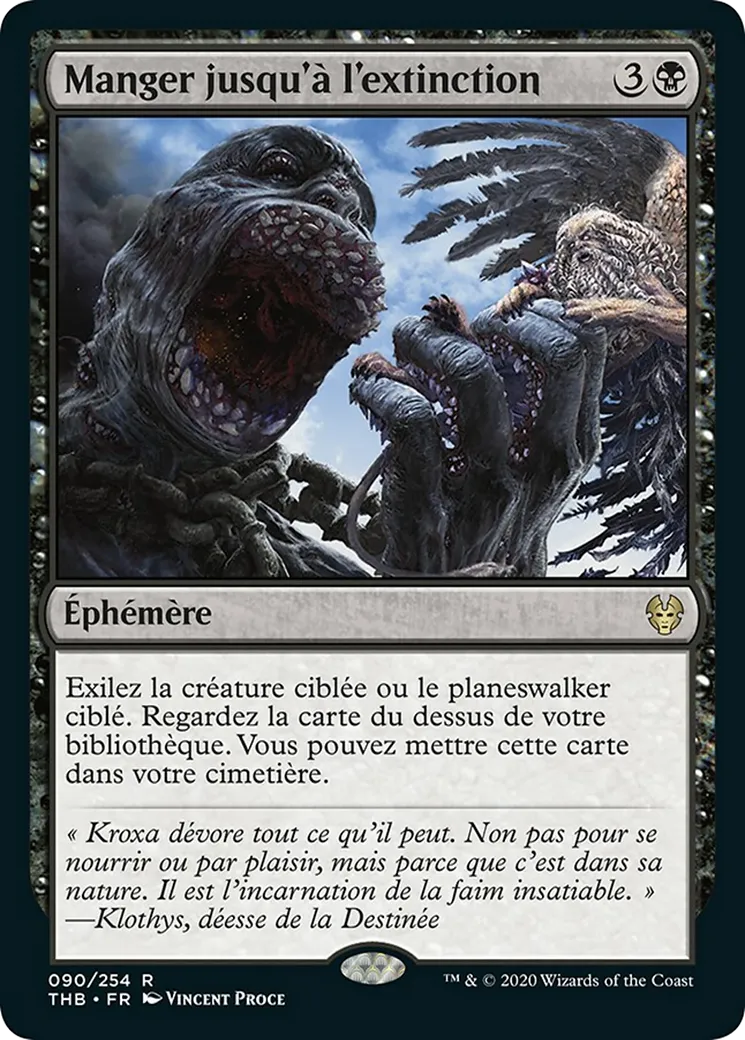 Manger jusqu'à l'extinction — Theros Beyond Death — Magic: The Gathering