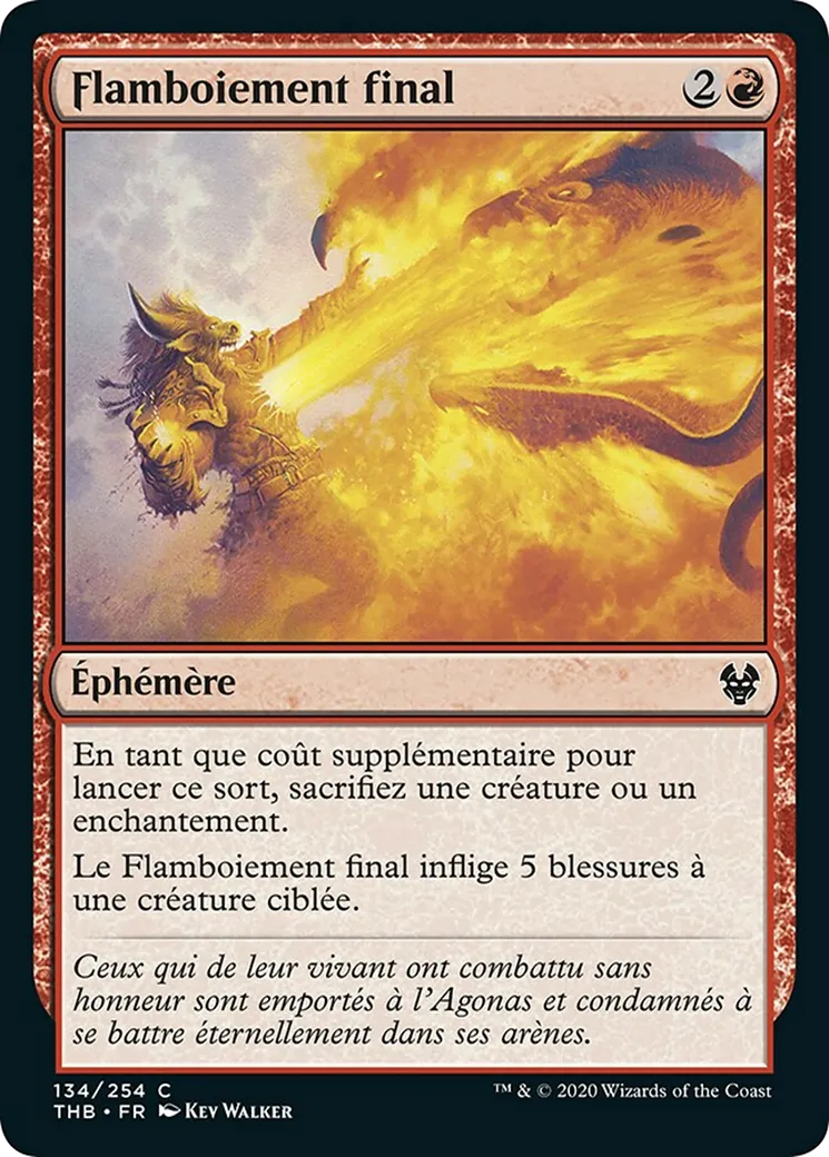 Flamboiement final — Theros Beyond Death — Magic: The Gathering