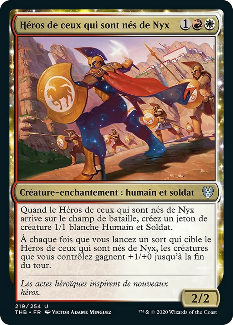 Héros de ceux qui sont nés de Nyx — Theros Beyond Death — Magic: The Gathering