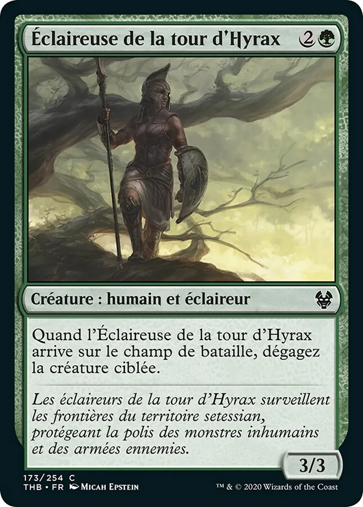 Éclaireuse de la tour d'Hyrax — Theros Beyond Death — Magic: The Gathering