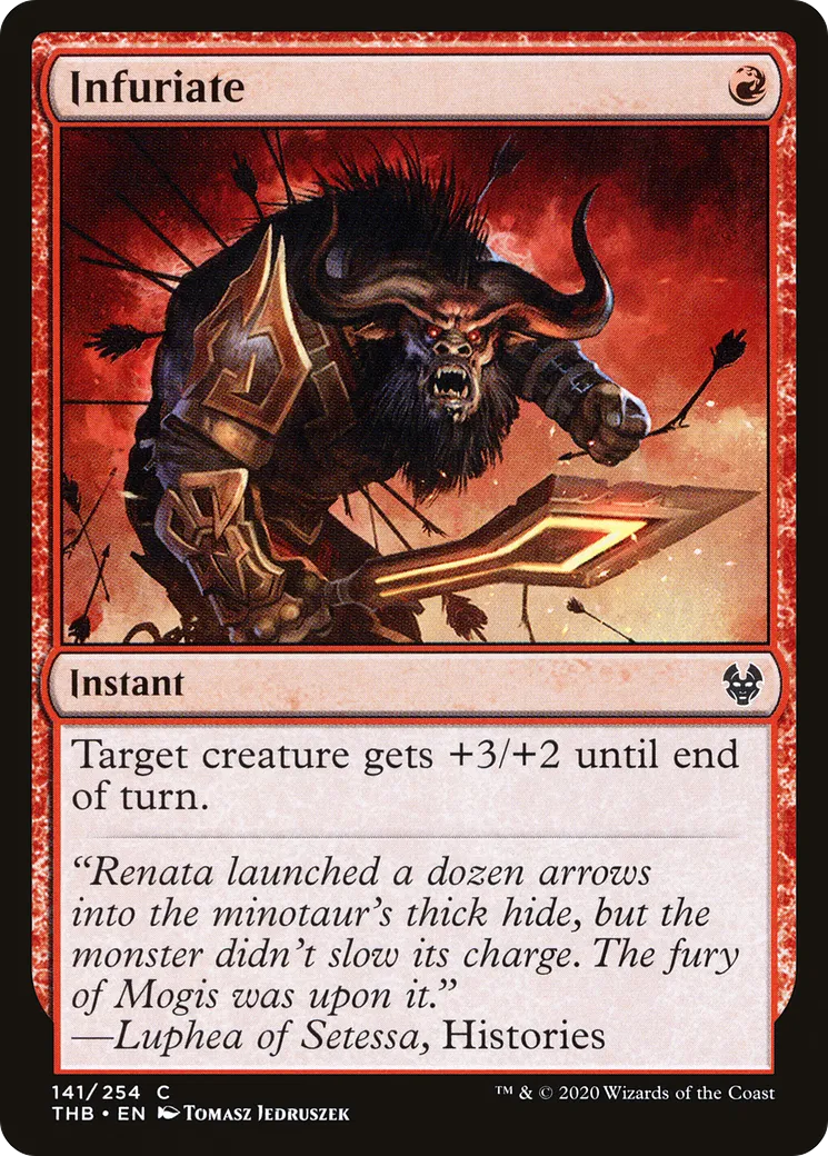 Infuriate — Theros Beyond Death — Magic: The Gathering