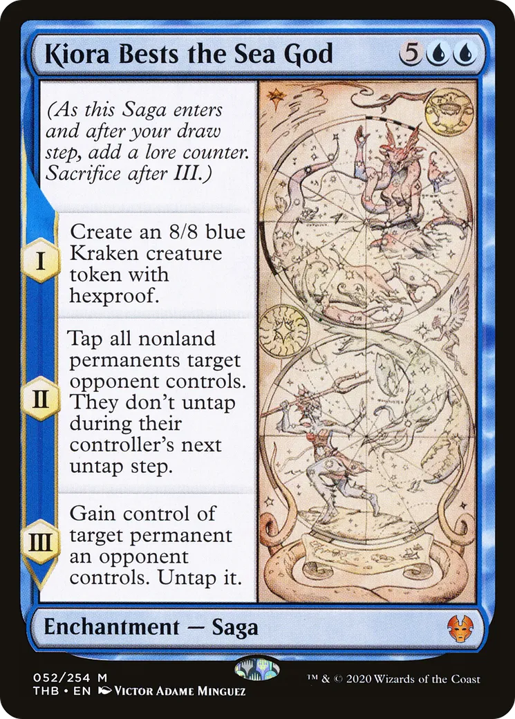 Kiora vainc la déesse de la Mer — Theros Beyond Death — Magic: The Gathering