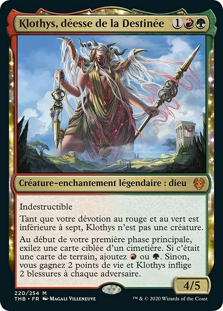 Klothys, déesse de la Destinée — Theros Beyond Death — Magic: The Gathering