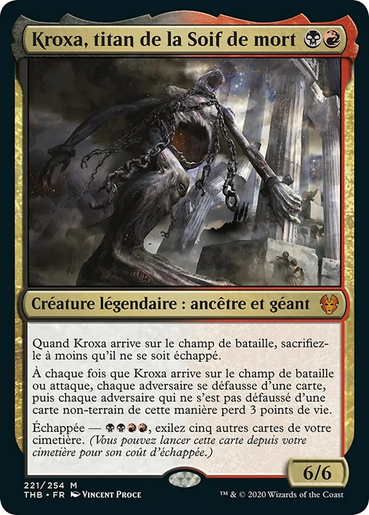 Kroxa, titan de la Soif de mort — Theros Beyond Death — Magic: The Gathering