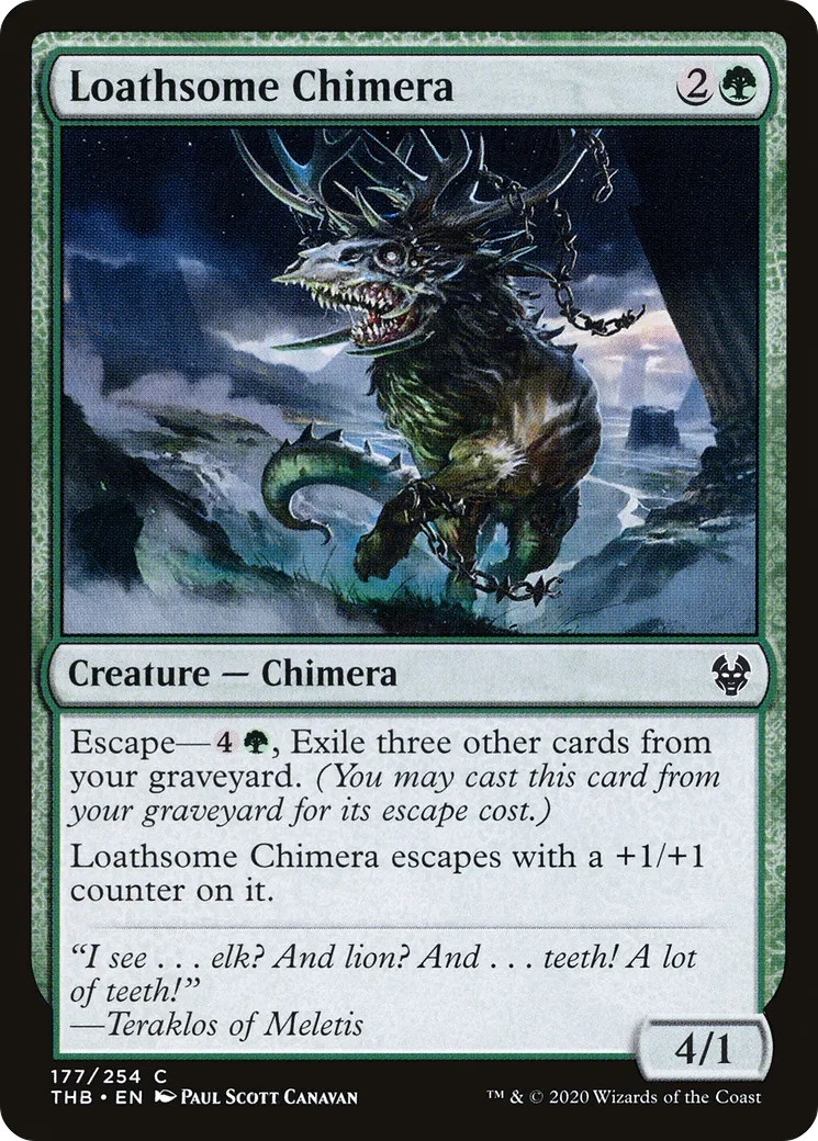 Loathsome Chimera — Theros Beyond Death — Magic: The Gathering