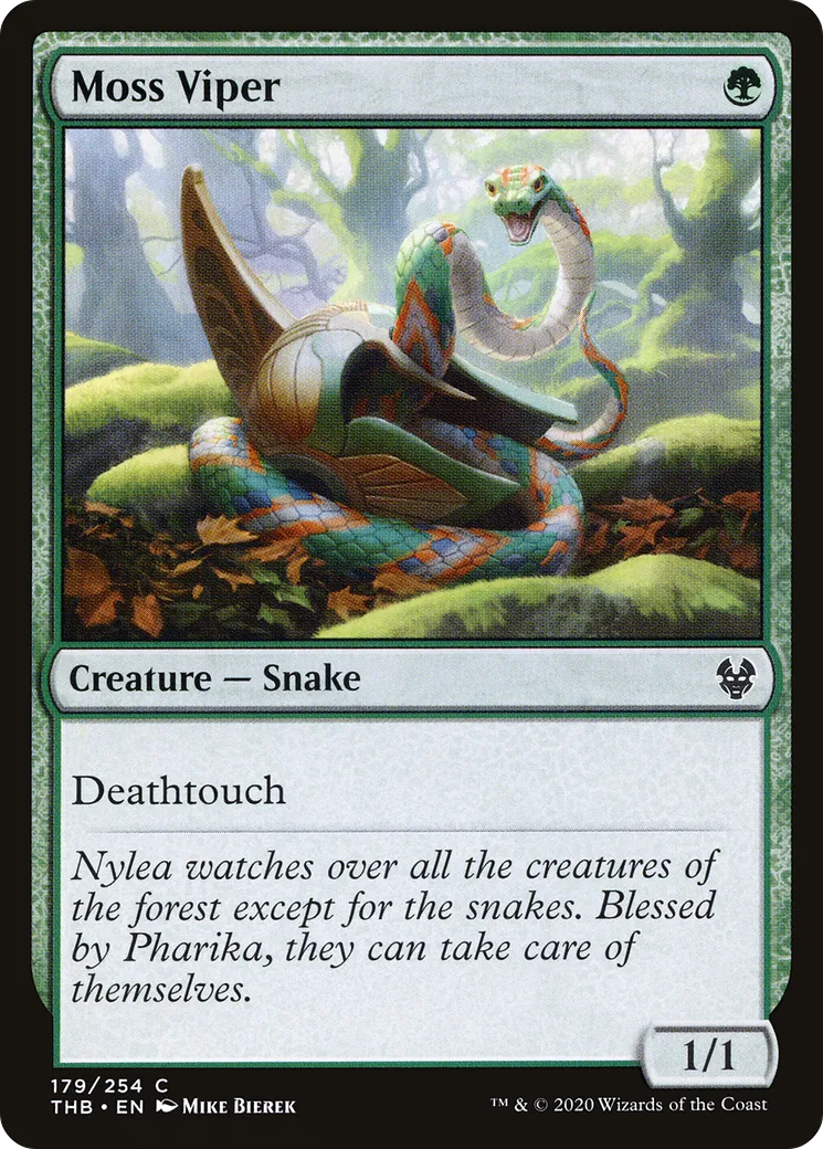Vipère de mousse — Theros Beyond Death — Magic: The Gathering