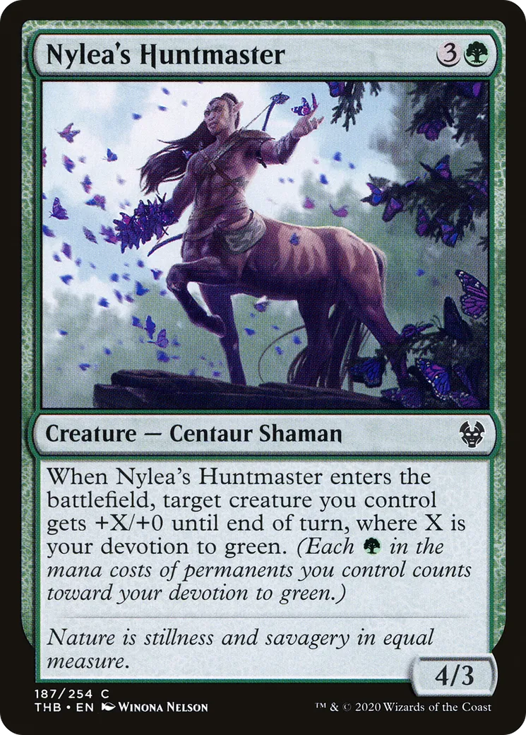 Nylea's Huntmaster — Theros Beyond Death — Magic: The Gathering