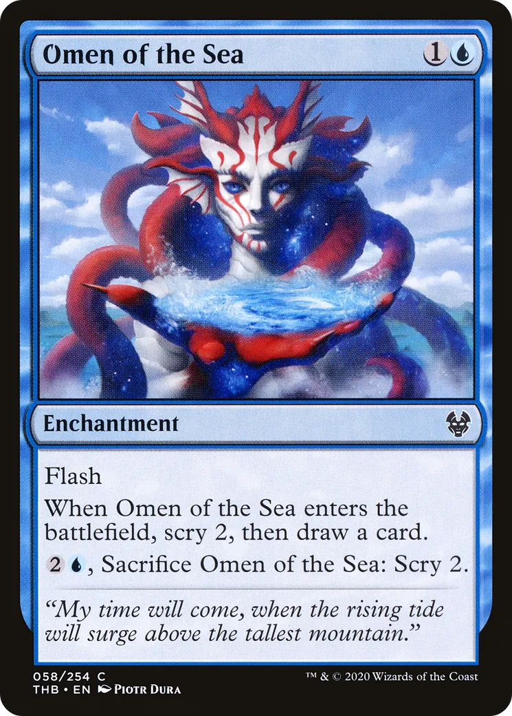 Omen of the Sea — Theros Beyond Death — Magic: The Gathering