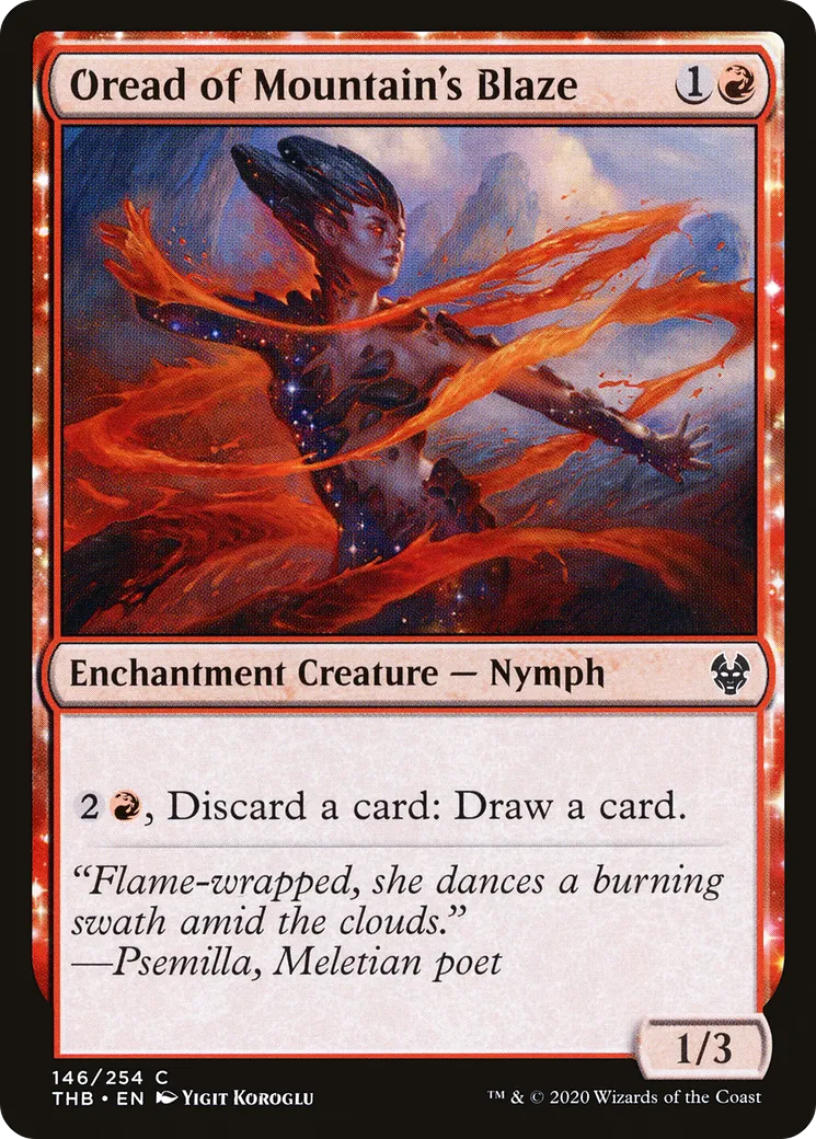 Oréade du brasier des montagnes — Theros Beyond Death — Magic: The Gathering
