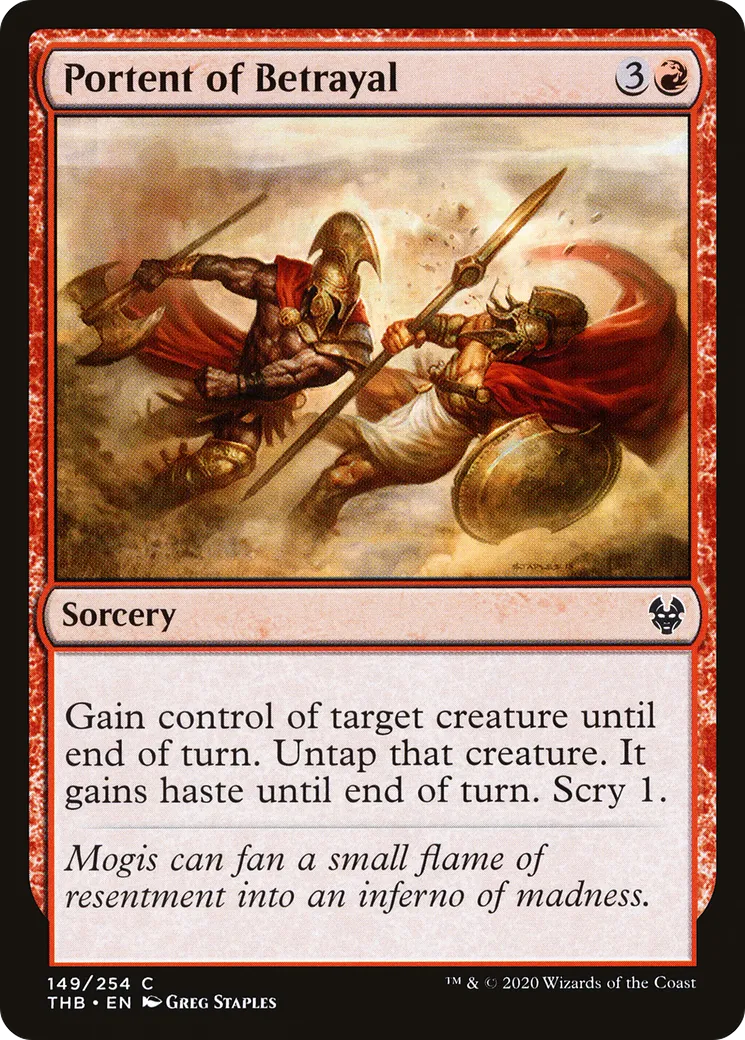 Portent of Betrayal — Theros Beyond Death — Magic: The Gathering