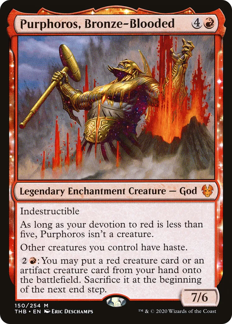 Purphoros, Bronze-Blooded — Theros Beyond Death — Magic: The Gathering