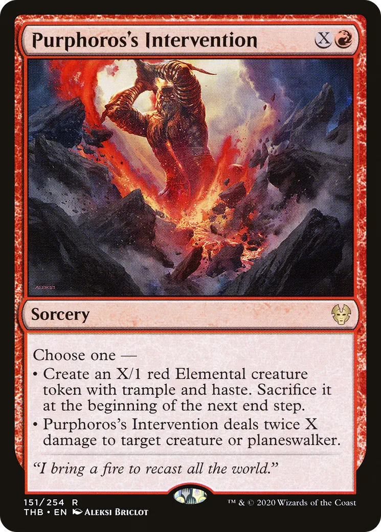 Purphoros's Intervention — Theros Beyond Death — Magic: The Gathering