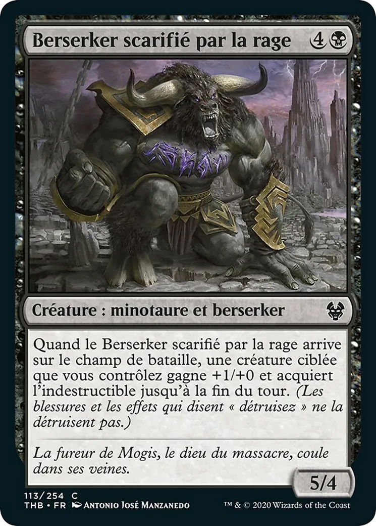 Berserker scarifié par la rage — Theros Beyond Death — Magic: The Gathering