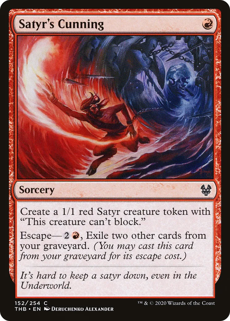 Ruse du satyre — Theros Beyond Death — Magic: The Gathering
