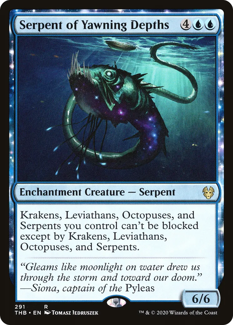 Serpent of Yawning Depths from Theros Beyond Death - Magic: The Gathering