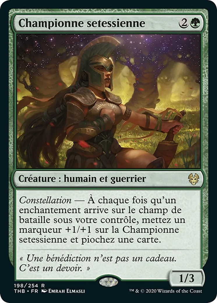 Championne setessienne — Theros Beyond Death — Magic: The Gathering