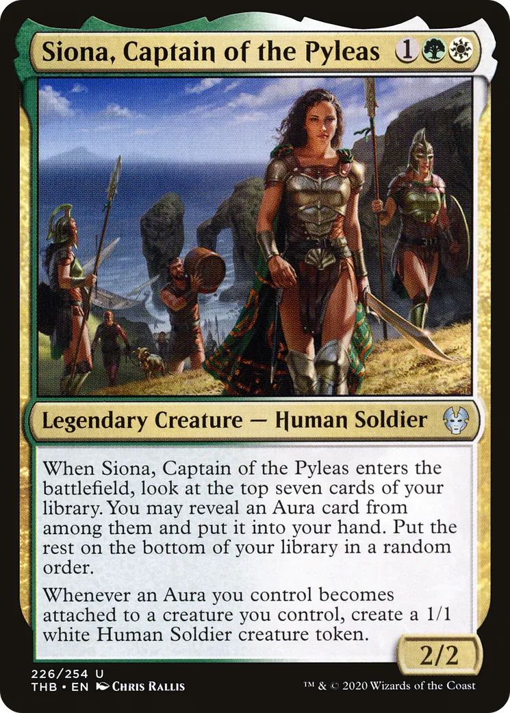 Siona, capitaine du Pyléas — Theros Beyond Death — Magic: The Gathering