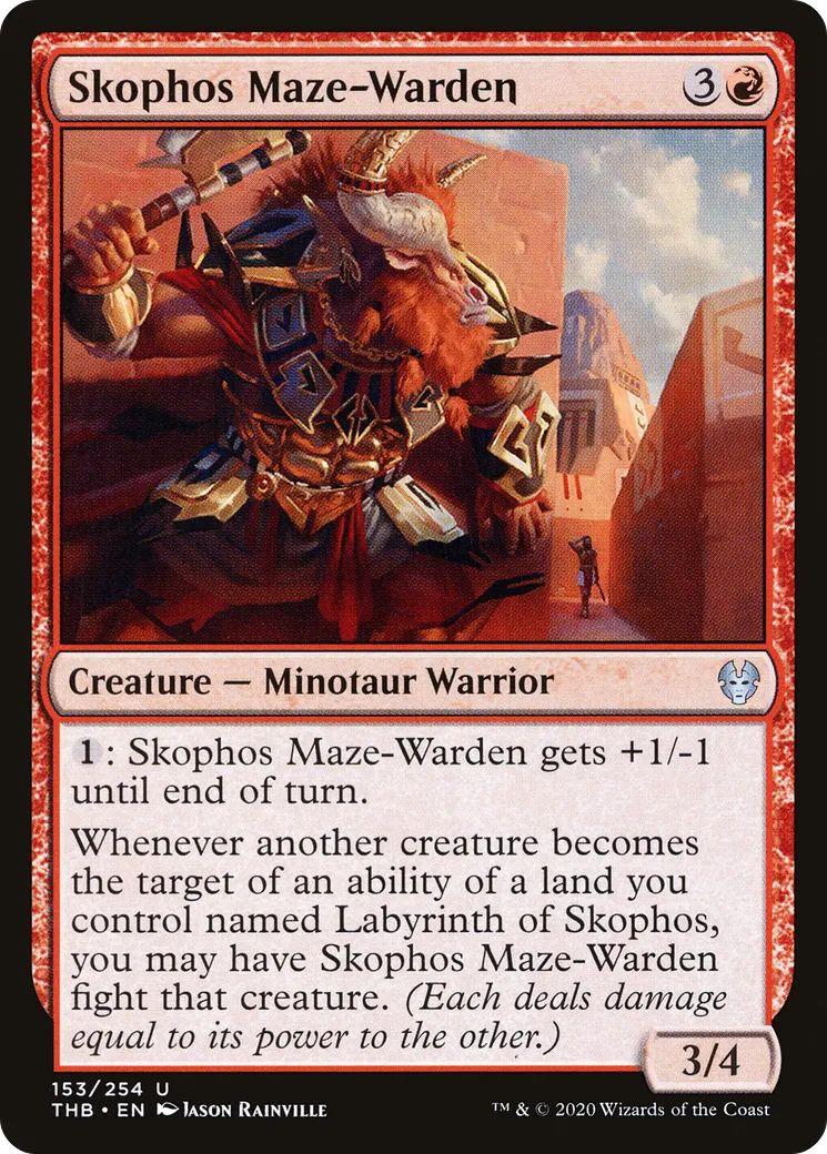 Skophos Maze-Warden — Theros Beyond Death — Magic: The Gathering