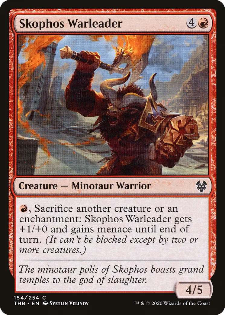 Skophos Warleader — Theros Beyond Death — Magic: The Gathering