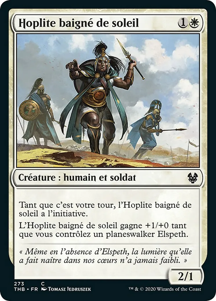 Hoplite baigné de soleil — Theros Beyond Death — Magic: The Gathering