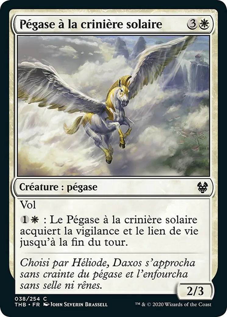 Pégase à la crinière solaire — Theros Beyond Death — Magic: The Gathering