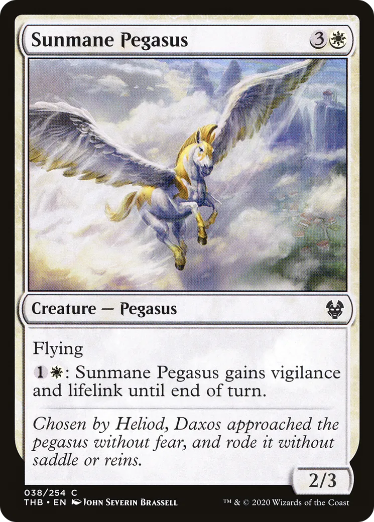 Sunmane Pegasus — Theros Beyond Death — Magic: The Gathering