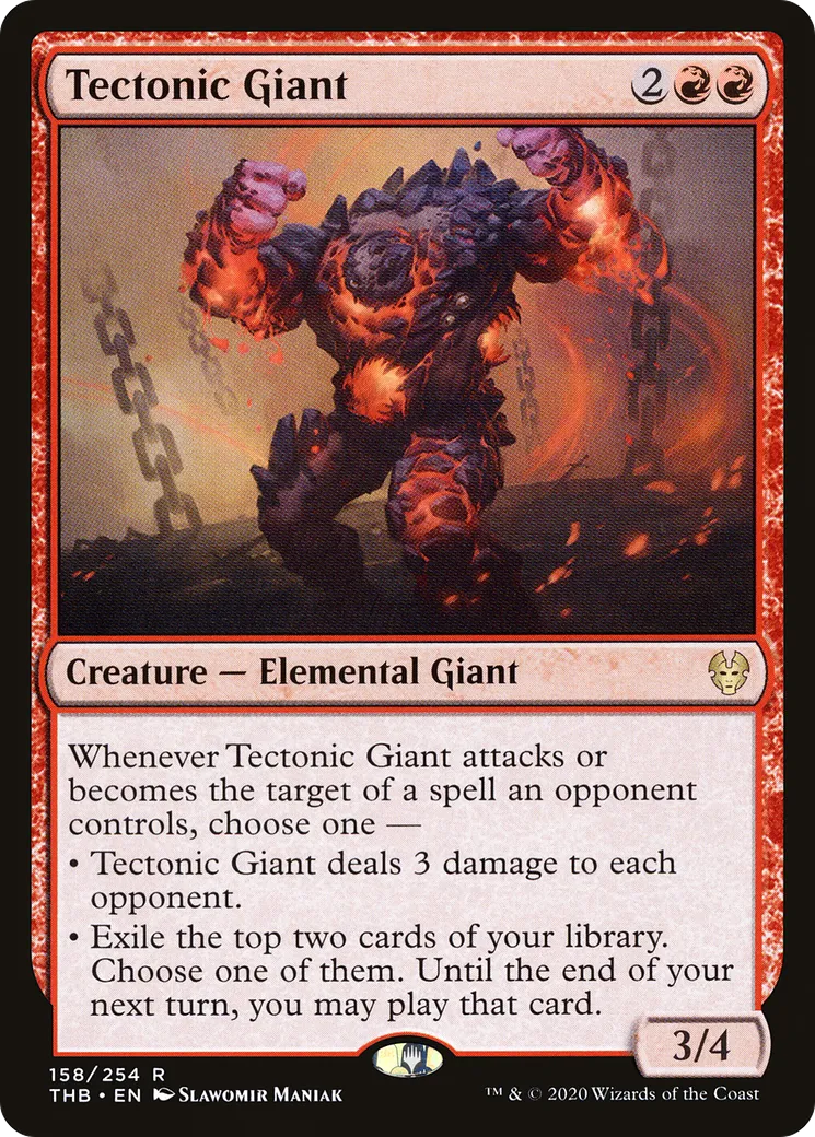 Tectonic Giant from Theros Beyond Death - Magic: The Gathering