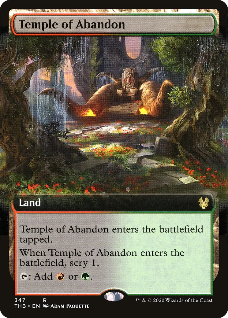 Temple of Abandon — Theros Beyond Death — Magic: The Gathering