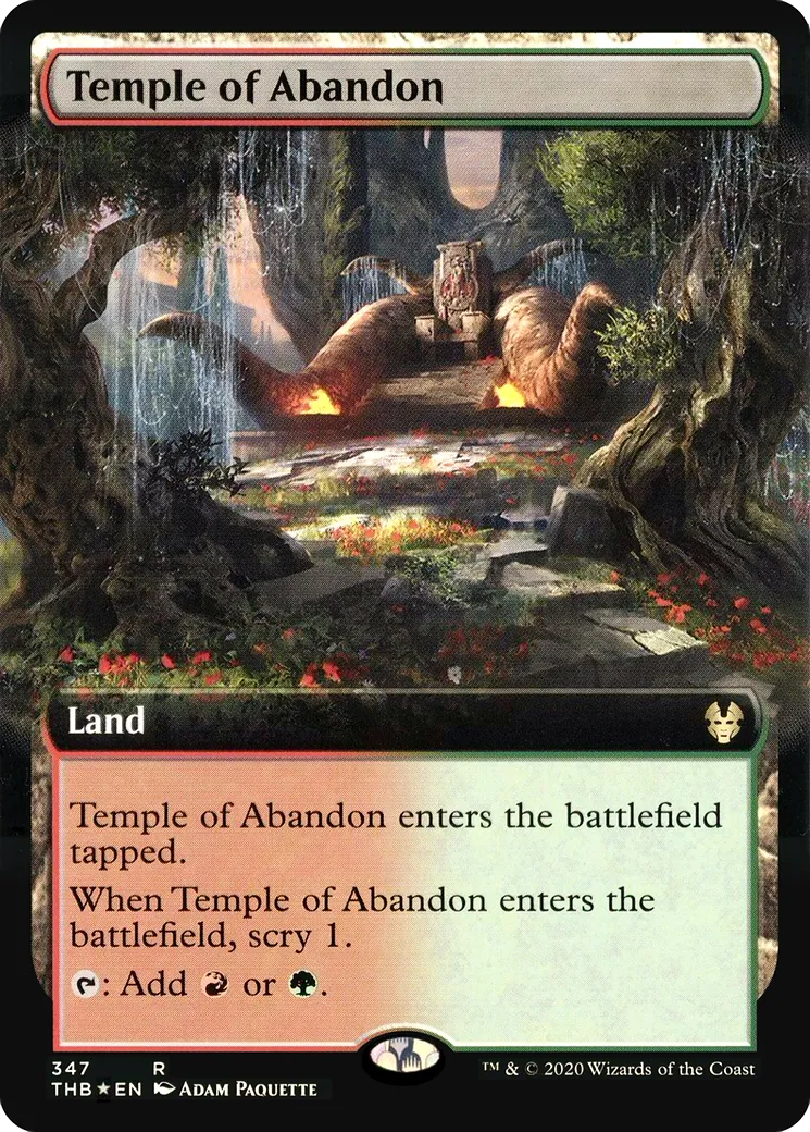 Temple of Abandon — Theros Beyond Death — Magic: The Gathering