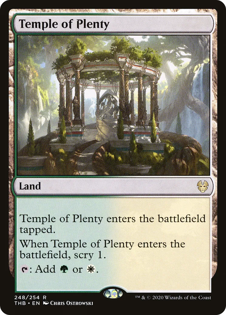 Temple of Plenty — Theros Beyond Death — Magic: The Gathering