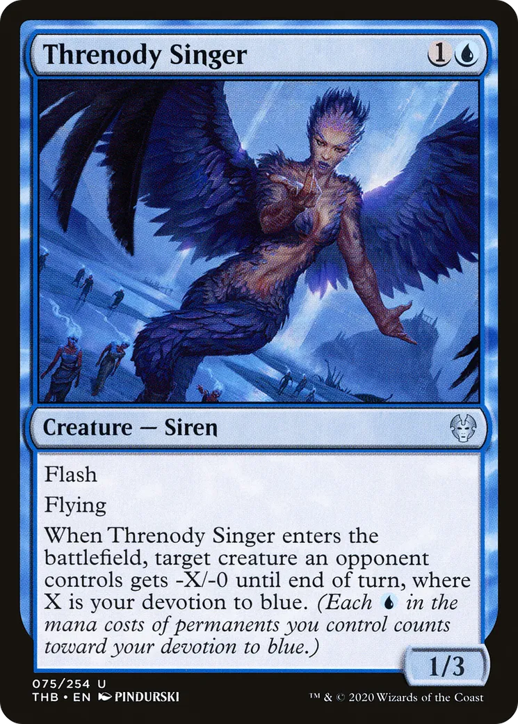 Chanteuse de thrénodie — Theros Beyond Death — Magic: The Gathering