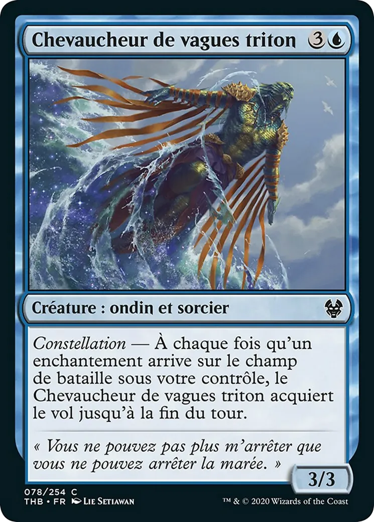 Chevaucheur de vagues triton — Theros Beyond Death — Magic: The Gathering