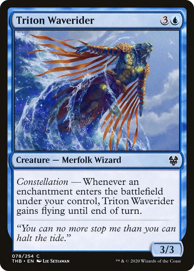 Triton Waverider — Theros Beyond Death — Magic: The Gathering