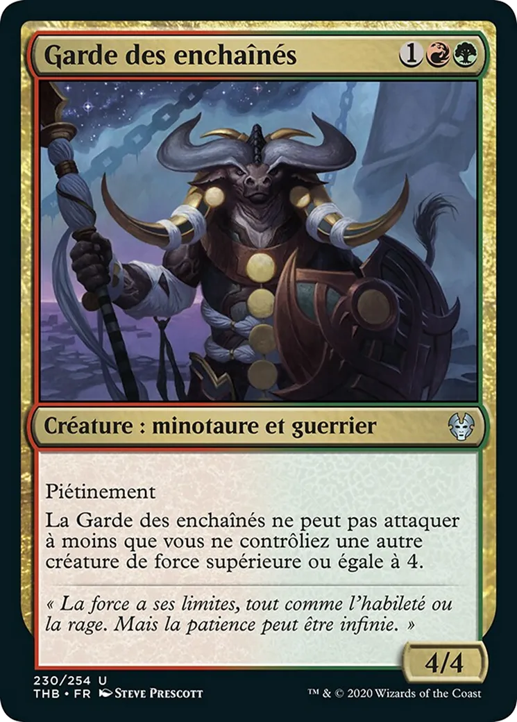 Garde des enchaînés — Theros Beyond Death — Magic: The Gathering