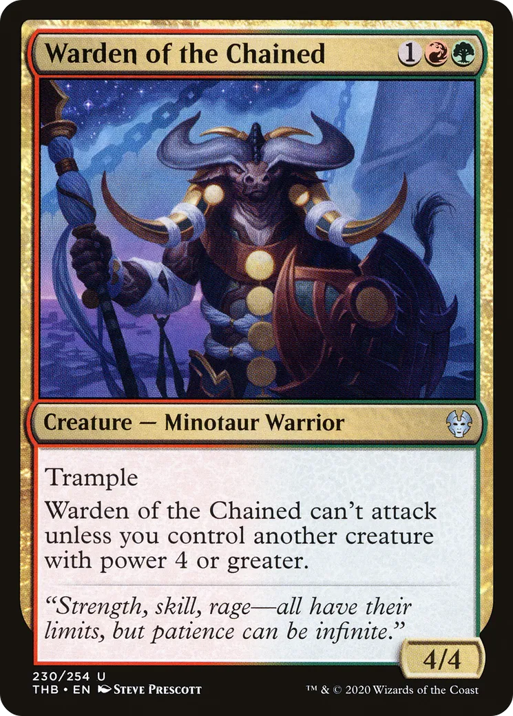 Garde des enchaînés — Theros Beyond Death — Magic: The Gathering