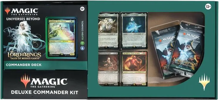 The Lord of the Rings Tales of Middle earth Deluxe Commander Kit Elven Council — Tales of Middle-earth Commander — Magic: The Gathering
