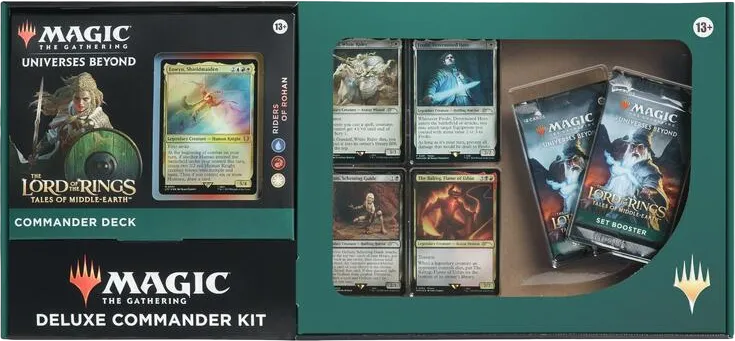 The Lord of the Rings Tales of Middle earth Deluxe Commander Kit Riders of Rohan — Tales of Middle-earth Commander — Magic: The Gathering