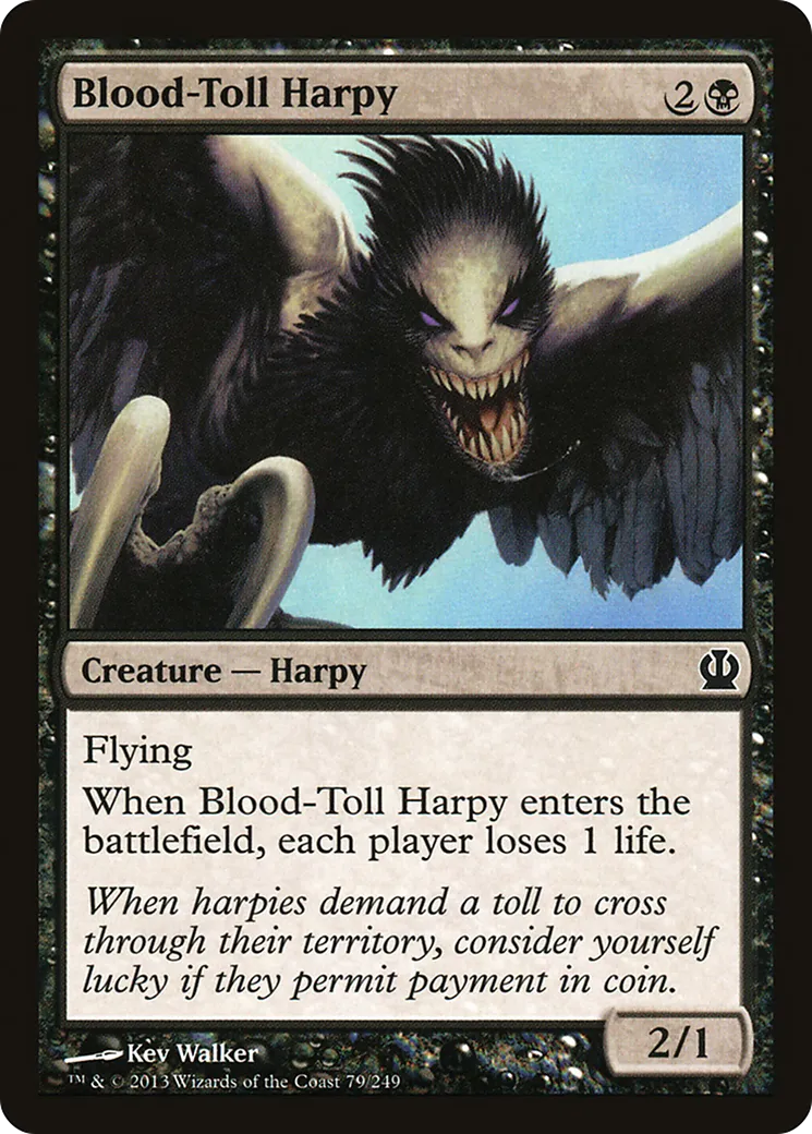 Blood-Toll Harpy — Theros — Magic: The Gathering
