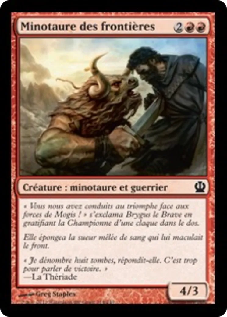 Minotaure des frontières — Theros — Magic: The Gathering