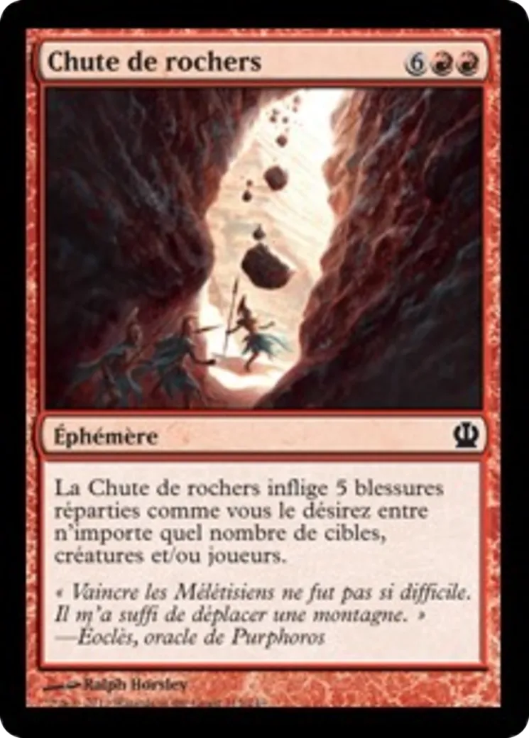 Chute de rochers — Theros — Magic: The Gathering