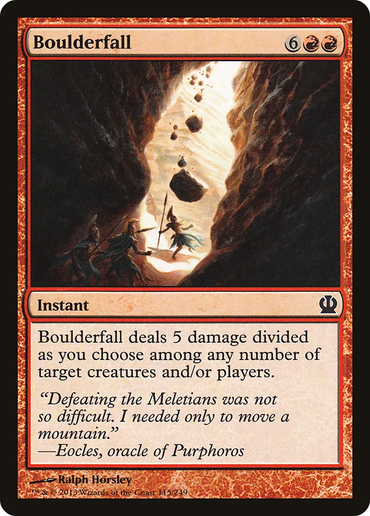 Chute de rochers — Theros — Magic: The Gathering