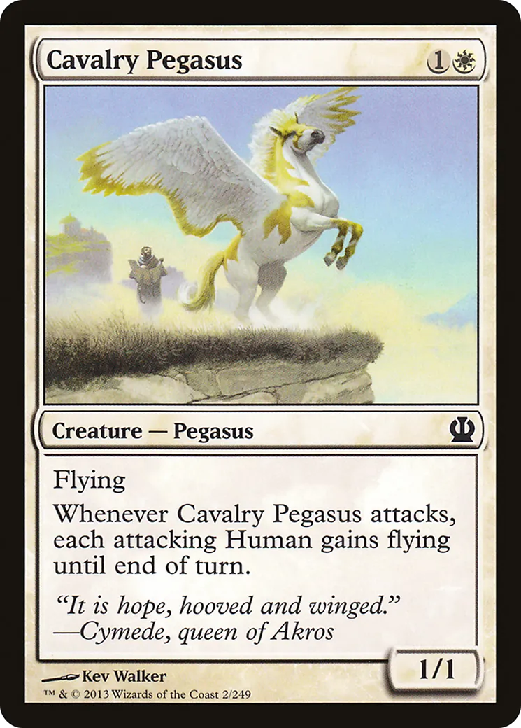 Pégase de cavalerie — Theros — Magic: The Gathering