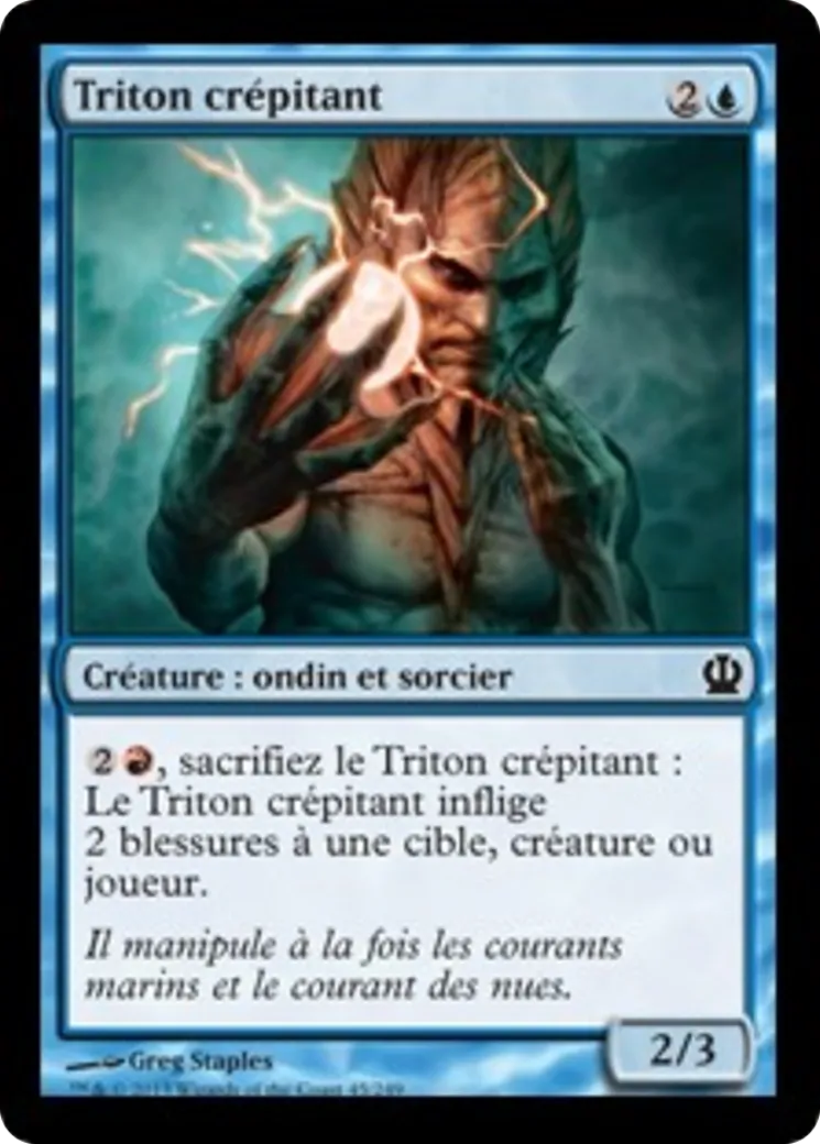 Triton crépitant — Theros — Magic: The Gathering