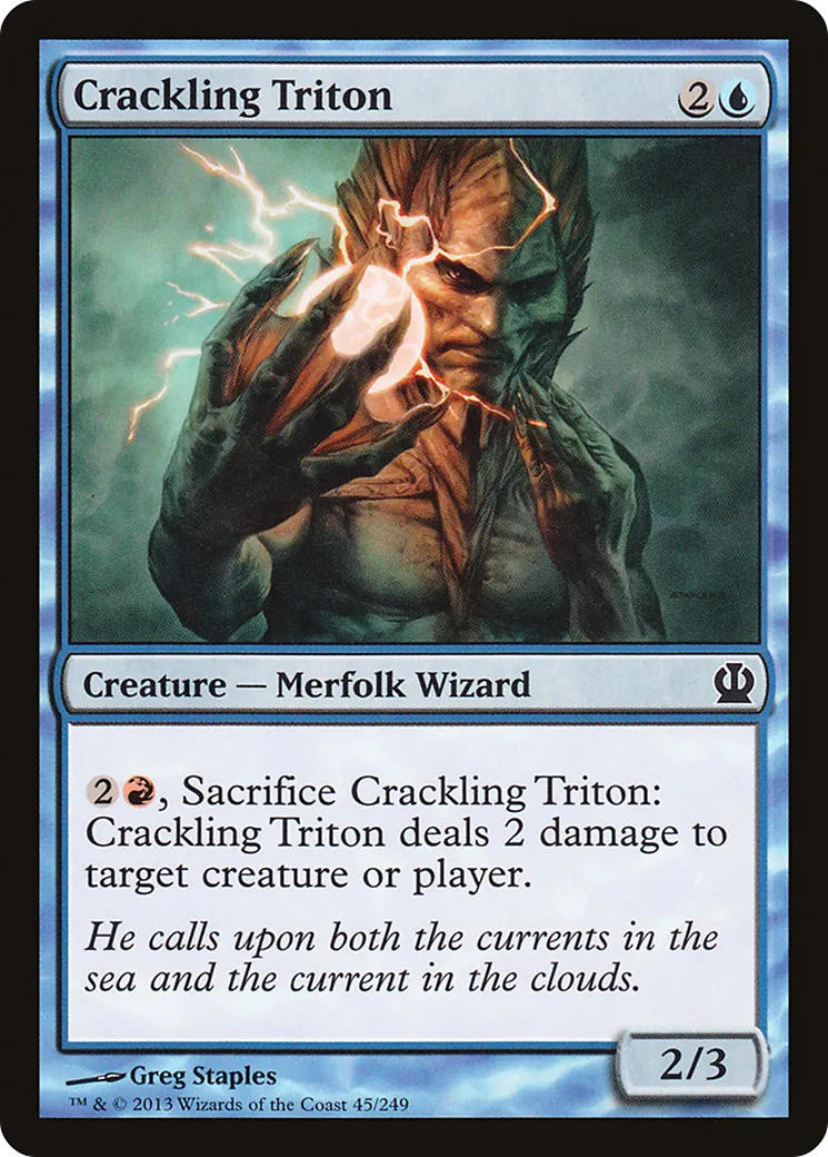 Triton crépitant — Theros — Magic: The Gathering