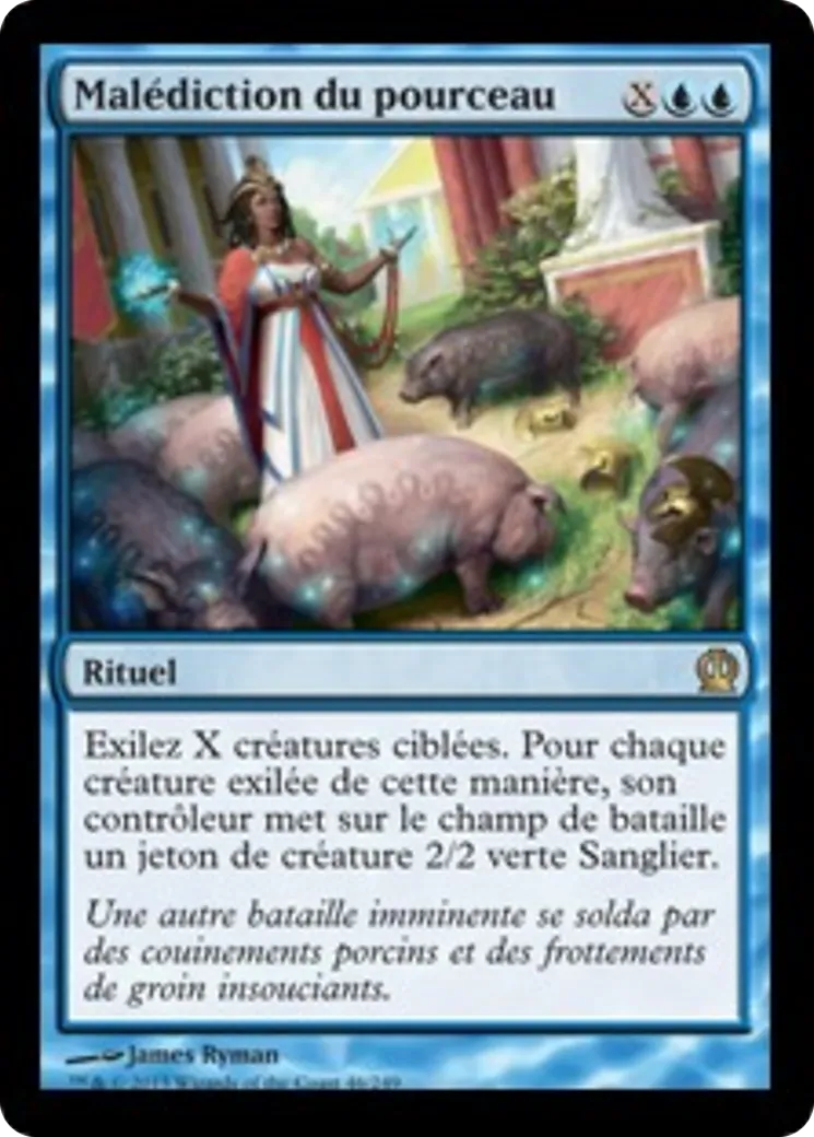 Malédiction du pourceau — Theros — Magic: The Gathering