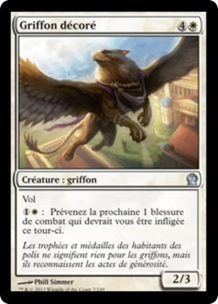 Griffon décoré — Theros — Magic: The Gathering