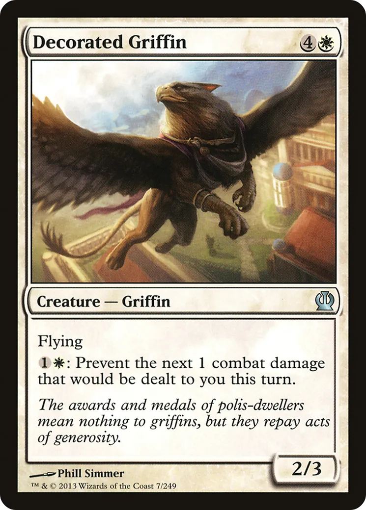 Griffon décoré — Theros — Magic: The Gathering