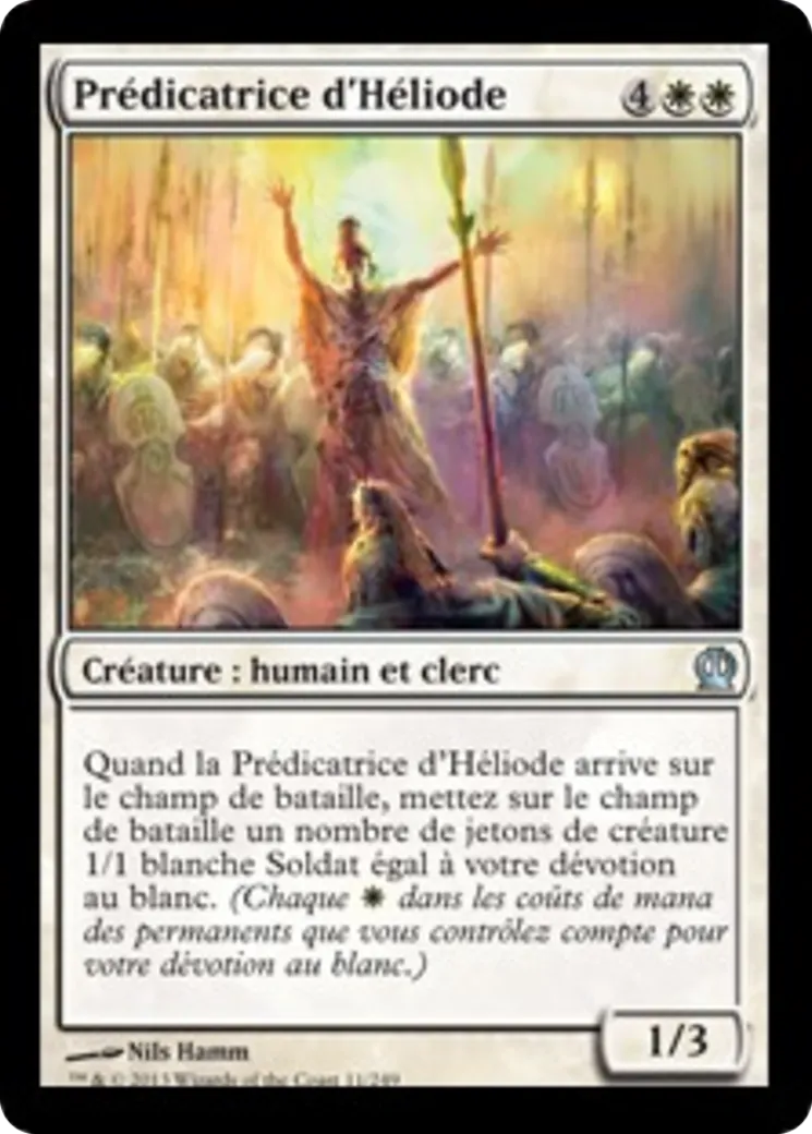 Prédicatrice d'Héliode — Theros — Magic: The Gathering
