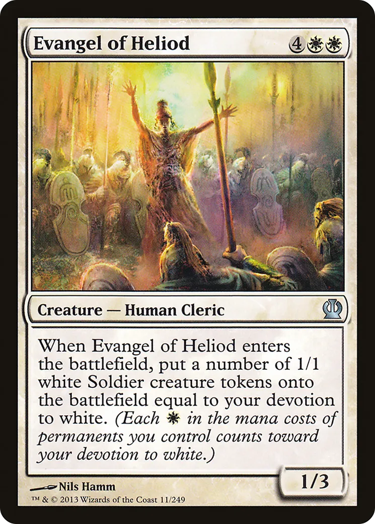 Prédicatrice d'Héliode — Theros — Magic: The Gathering